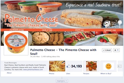 Palmetto Cheese Facebook